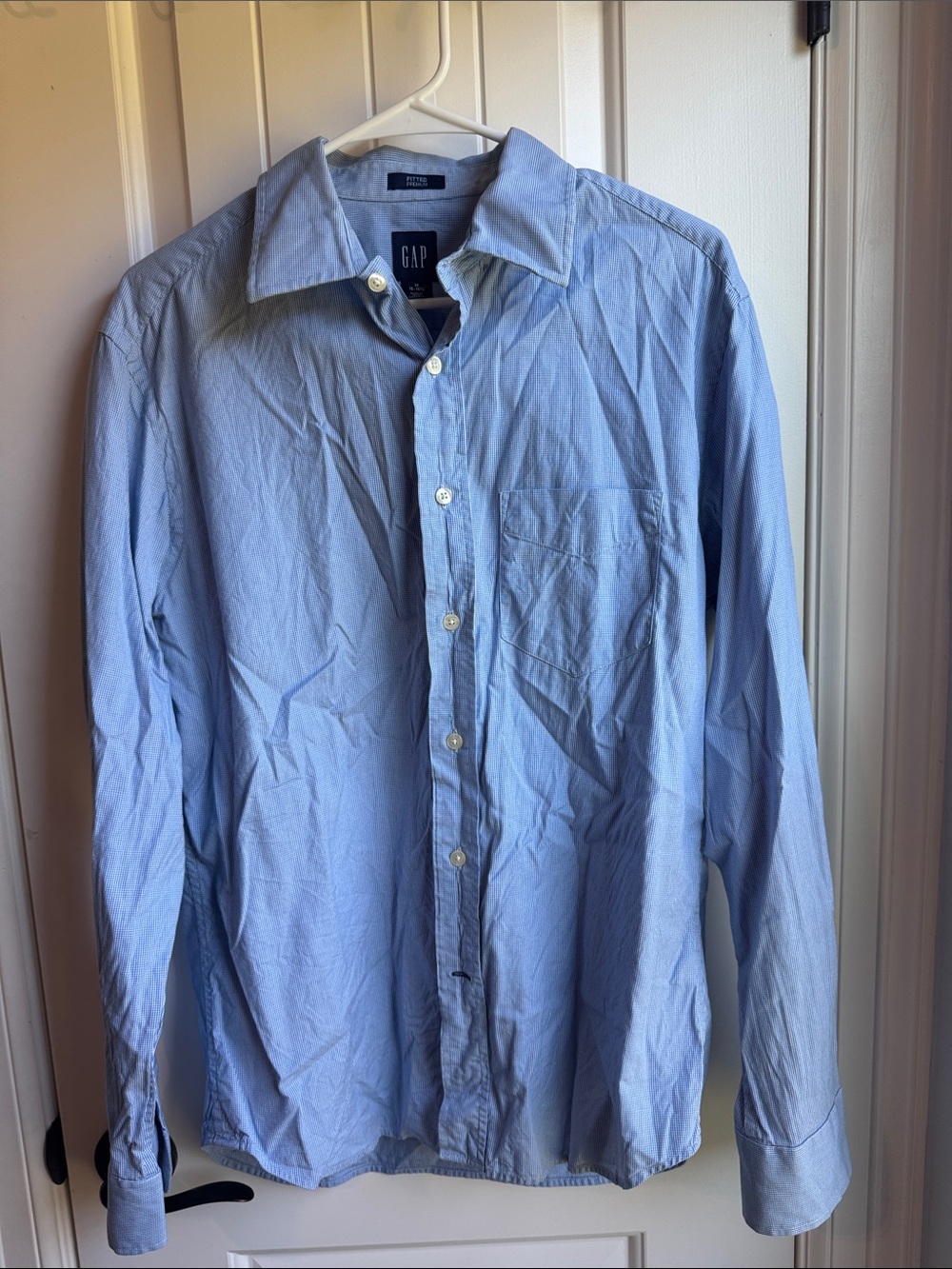 GAP Light Blue Long-Sleeve Button-Up Shirt